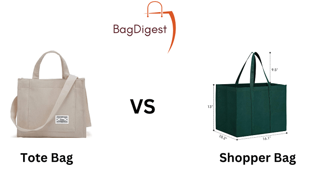 What Is the Difference Between a Tote Bag and a Shopper Bag?